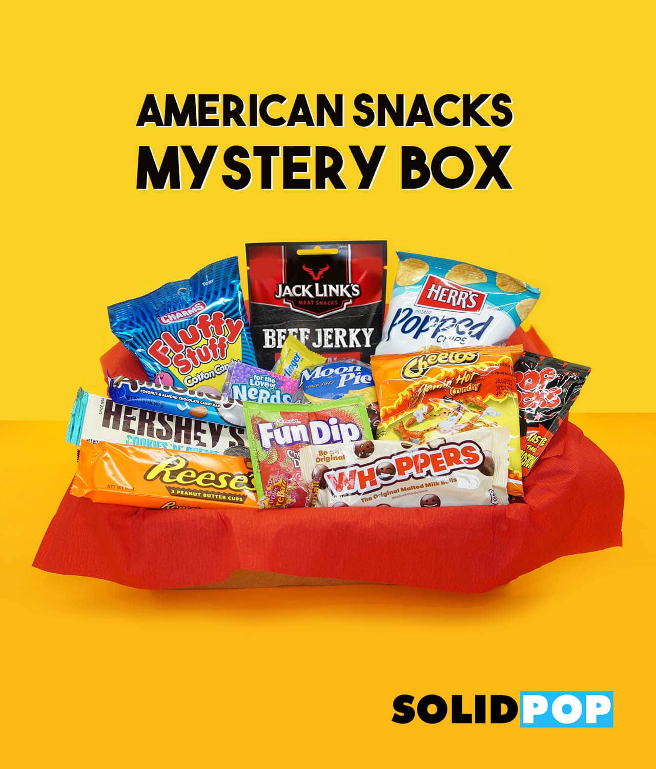 SCATOLA MISTERY (20PZ ) BOX SNACK AMERICANI SWEETY DOLCI CIBO USA