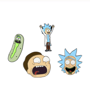 Rick and Morty Enamel Pins Accessories adult swim