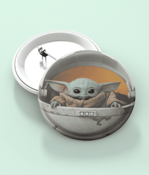 Baby Yoda Pin / Fridge Magnet – Mandalorian Inspired Accessories accessory
