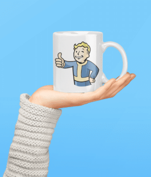 Vault Boy Mug – Fallout Inspired Gaming ceramic mug