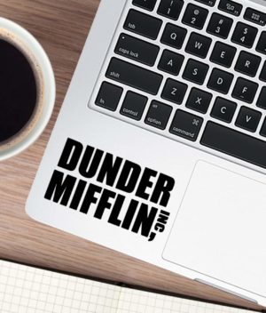 Dunder Mifflin Vinyl Decal – The Office Inspired Sticker Home & Office dunder mifflin