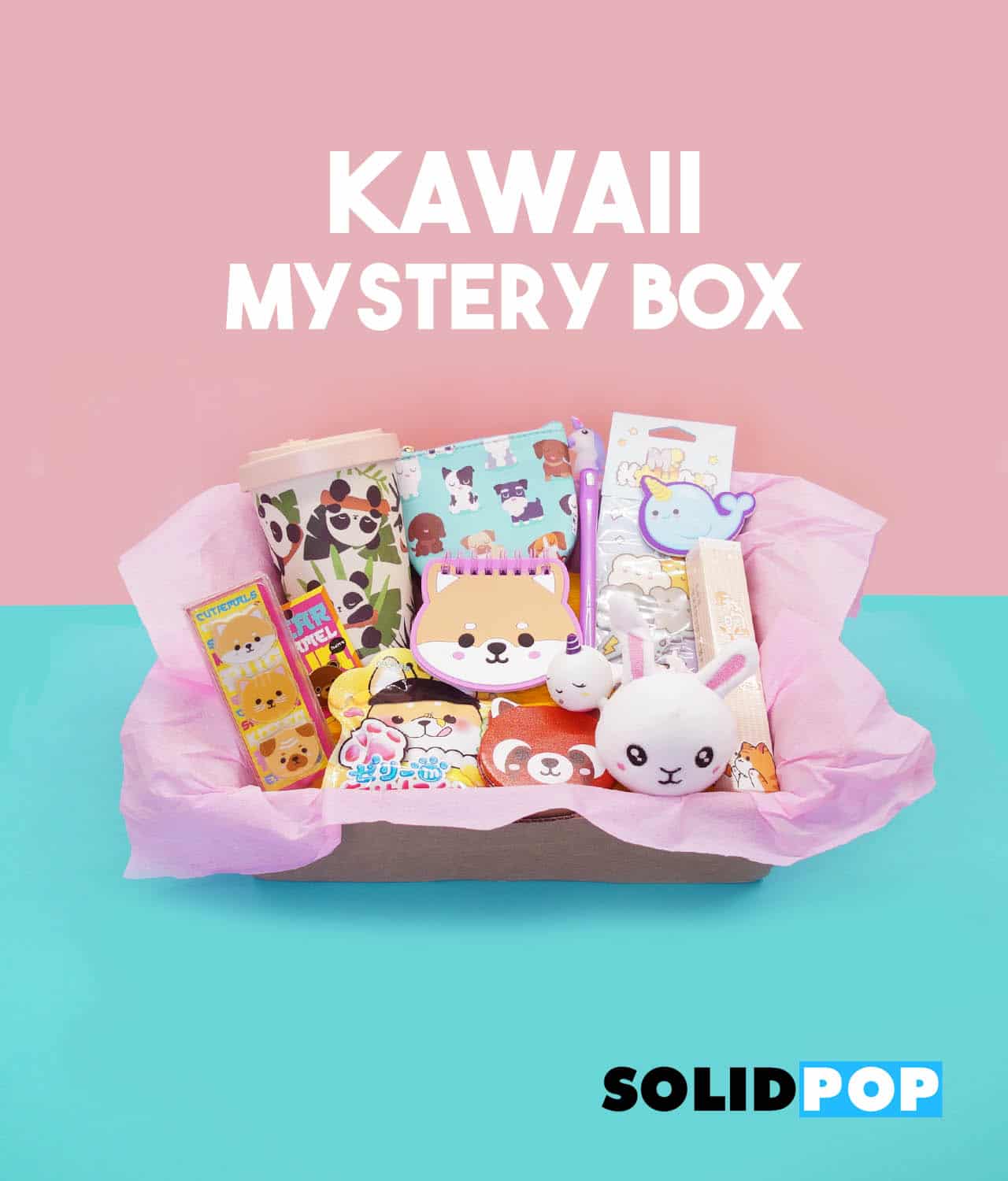 KAWAII SURPRISE BOX OF MANY BRAND NEW ITEMS CUTE JAPANESE TOYS GIFTS ACCESSORIES 