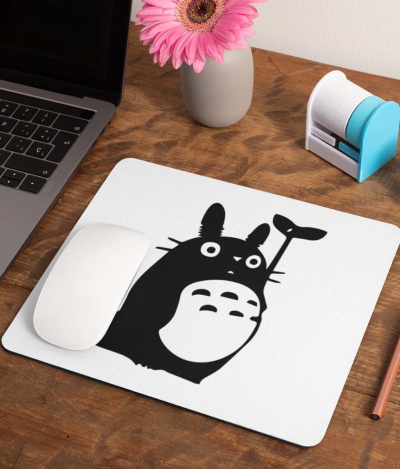 Totoro with Leaf Mousepad Home & Office mat