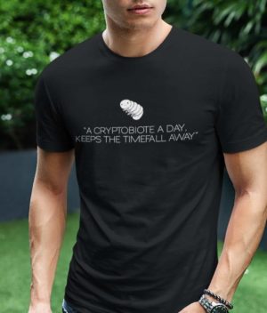 One Cryptobiote a Day Keeps The Timefall Away Shirt – Death Stranding Merch Fanmade Clothing cryptobiote