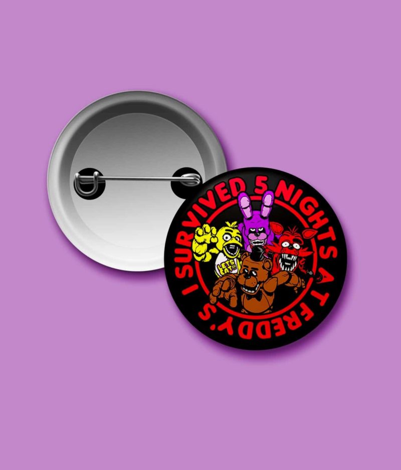 I survived Five Nights at Freddy’s Pin / Fridge Magnet Accessories accessory