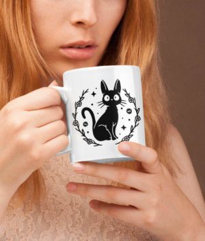 Jiji from Kiki’s Delivery Service Mug Anime ceramic mug