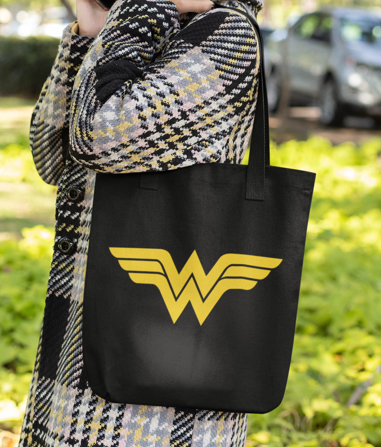 Wonder Woman Totes Carry Bag，Women Tote Bag Canvas Casual Handbags for Ladies Strong and Durable Shopping Shoulder Bags