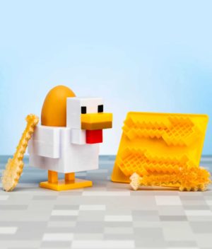 Minecraft Chicken Egg Cup and Toast Cutter Accessories breakfast