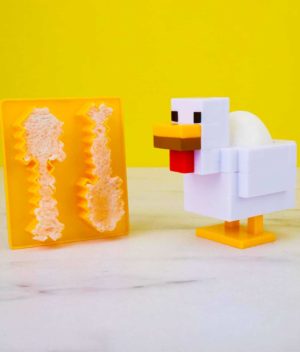 Minecraft Chicken Egg Cup and Toast Cutter Accessories breakfast