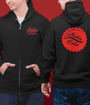 Nuka Cola Zip Up Hoodie Clothing fallout