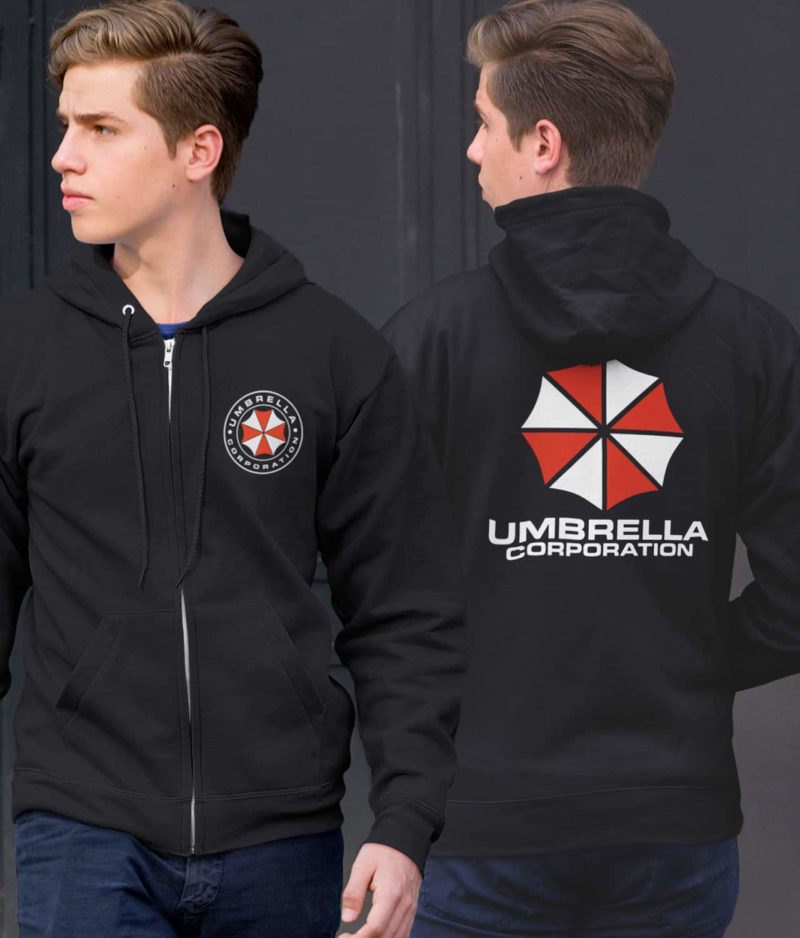 Umbrella Corporation Zip Up Hoodie Clothing game