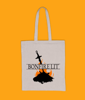 Bonfire Lit – Dark Souls Inspired Tote Bag Accessories bag