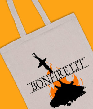 Bonfire Lit – Dark Souls Inspired Tote Bag Accessories bag