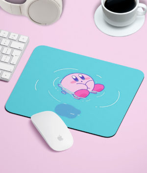 Kirby on the Pool Mousepad Gaming gaming