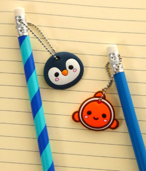 Kawaii Penguin and Clown Fish Pencil Set Home & Office animal