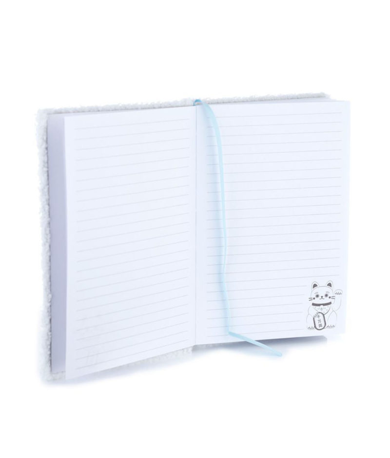Neko Fleece Notebook and Pencil Case Set Kawaii animal