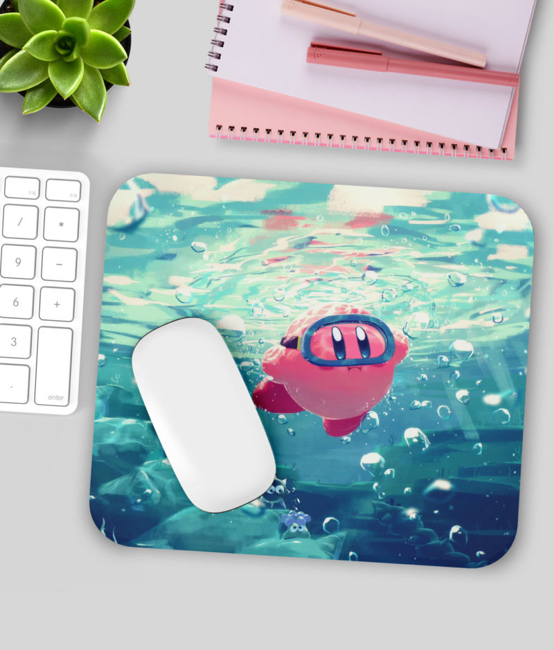 Kirby Underwater Mousepad Gaming gaming