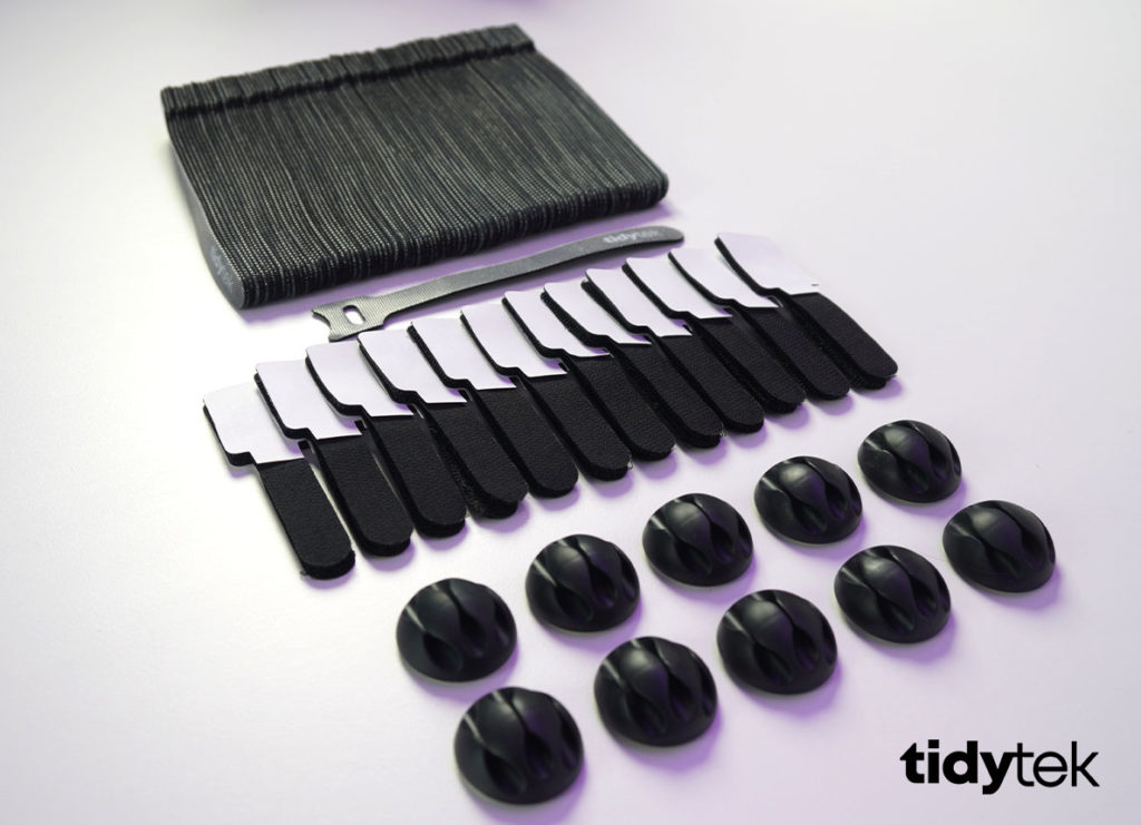 Tidytek Cable Management Kit Home & Office cable management